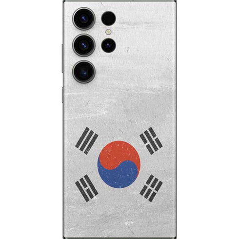 South Korean Flag Distressed Galaxy Skins